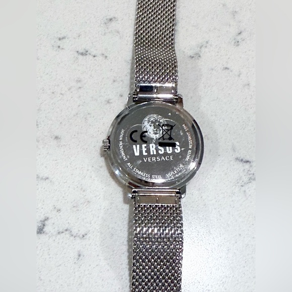 Versus Versace Women's Mouffetard 2 Hand Silver-Tone Stainless Steel Watch 38mm - Picture 6 of 11